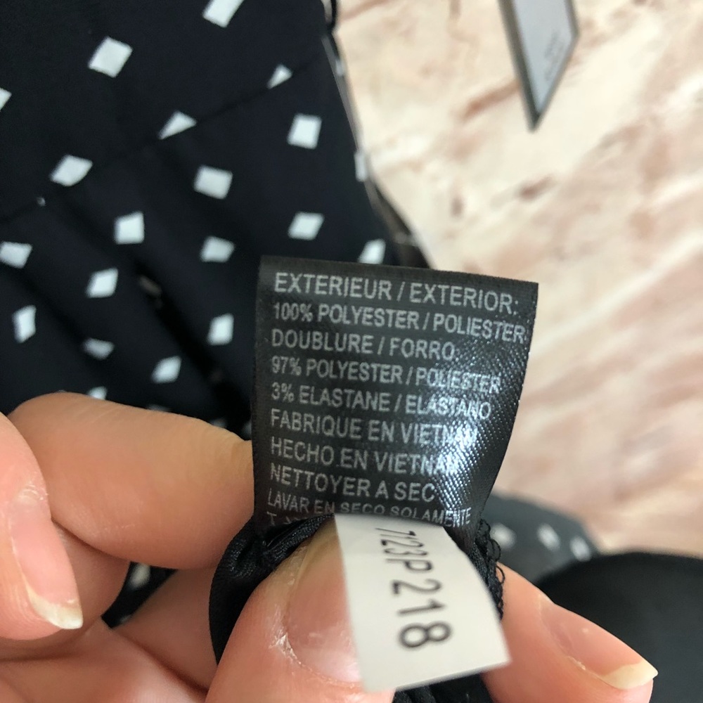 NWT Tahari Dot Wrap Dress - Picture 8 of 8